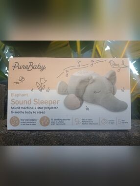 Purebaby Star Night Light Sound Machine - Gray